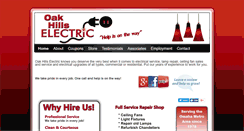 Desktop Screenshot of oakhillselectric.com
